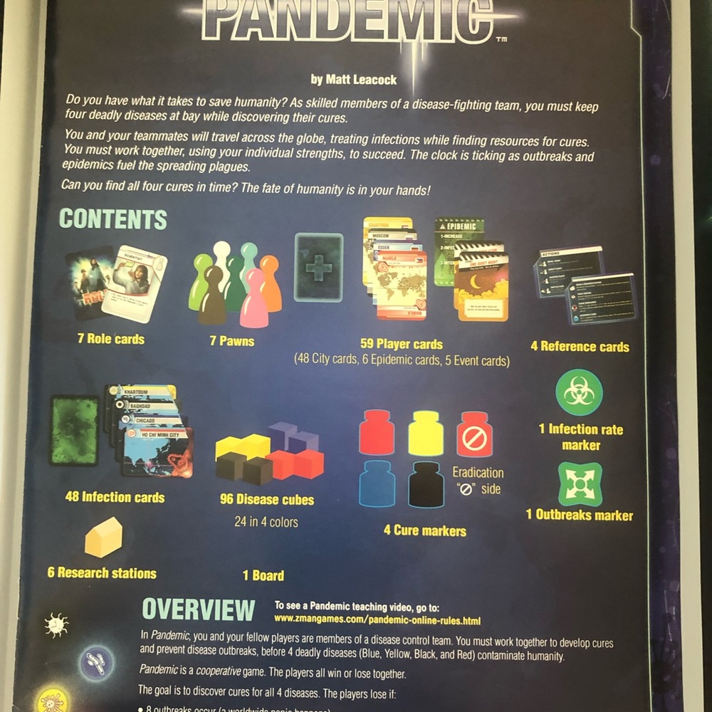 Pandemic game. Original board game - Picture 5 of 12